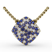 Up The Glam Sapphire And Diamond Pendant