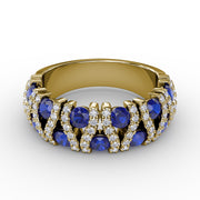 Make A Statement Sapphire And Diamond Ring