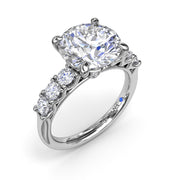 Shimmering Round Diamond Engagement Ring