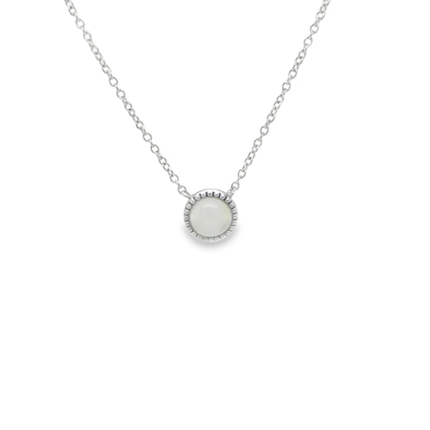 Sterling Silver Moonstone Necklace