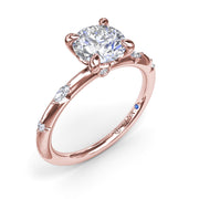 Captivating Raindrop Diamond Engagement Ring