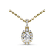 Diamond Halo Necklace