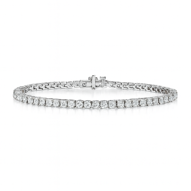 3.09ctw Natural Diamond Tennis Bracelet