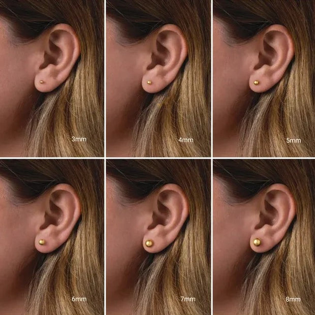 3mm Ball Earrings