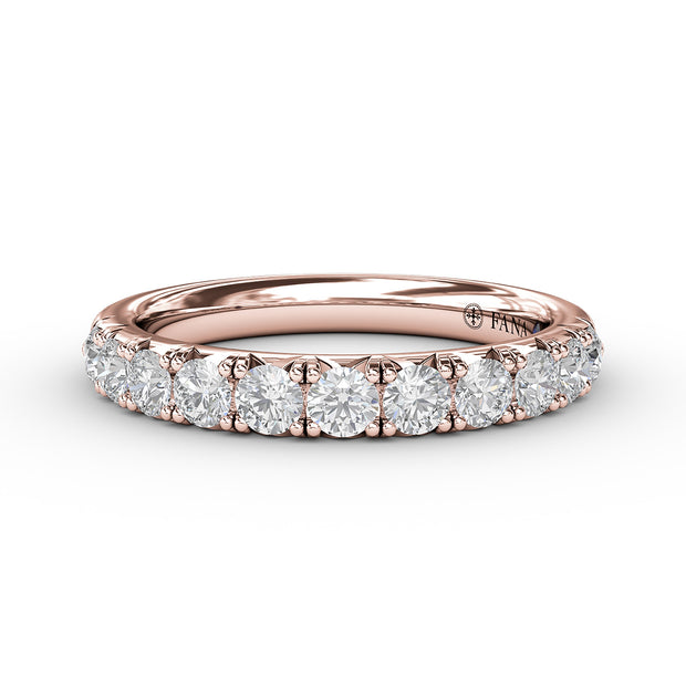 French Pave Set Anniversary Band