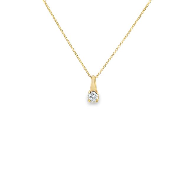Diamond Solitaire Necklace