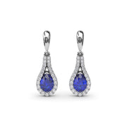 Glamourous Sapphire and Diamond Wrap Earrings
