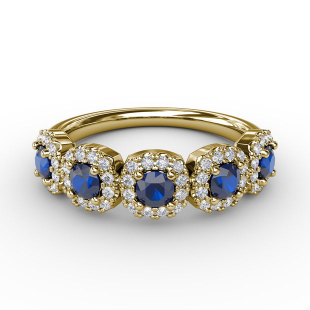 Blossoming Love Sapphire and Diamond Ring
