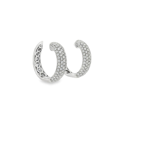 Diamond Hoop Earrings