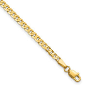 Flat Beveled Curb Bracelet