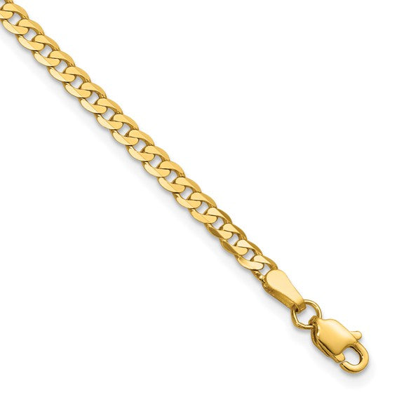 Flat Beveled Curb Bracelet