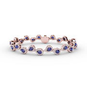 Decorated Sapphire and Diamond Bracelet