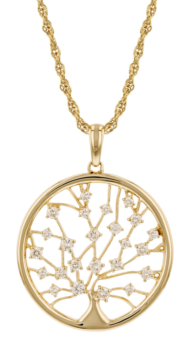 Diamond Tree Pendant