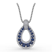 Steal The Spotlight Sapphire and Diamond Pendant