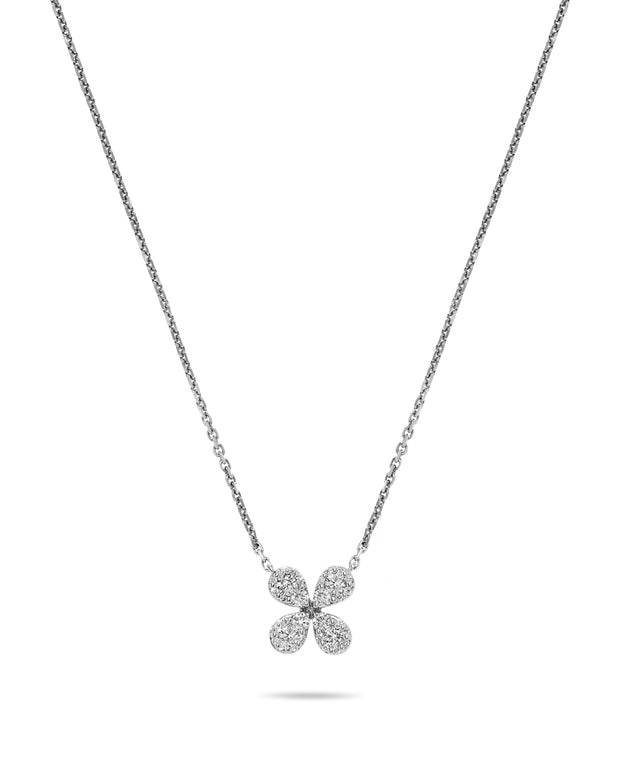 Diamond Flower Pendant