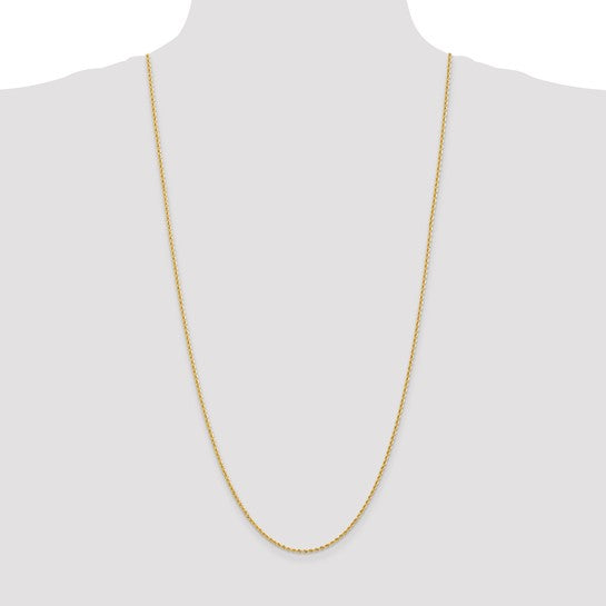 14KY 20 inch 2mm Regular Rope with Lobster Clasp Chain