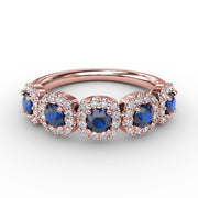 Blossoming Love Sapphire and Diamond Ring