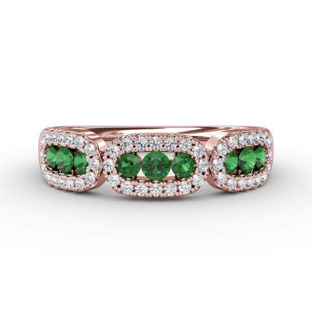 Petite And Precious Emerald And Diamond Ring