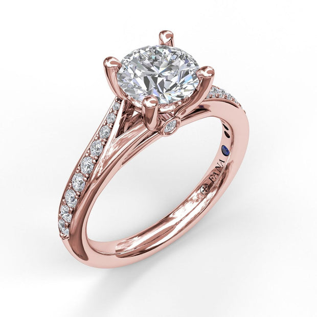 Designer Split Band Engagement Ring