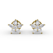 Catalina Diamond Star Stud Earrings