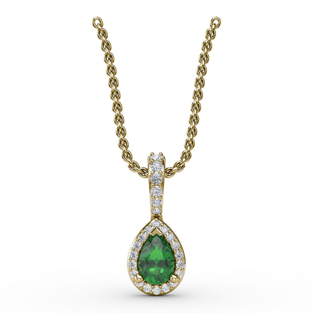 Statement Emerald and Diamond Pendant