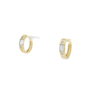 Diamond Hoop Earrings
