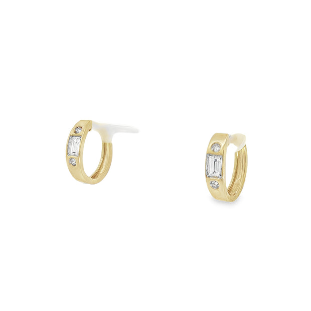Diamond Hoop Earrings