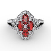 Make A Statement Ruby and Diamond Ring