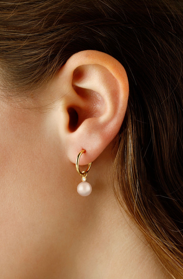 Pearl & Diamond Earrings