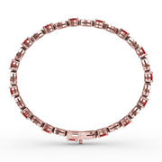 Interchanging Ruby and Diamond Bracelet