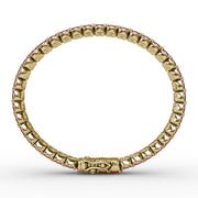 Double Oval Ruby and Diamond Bracelet
