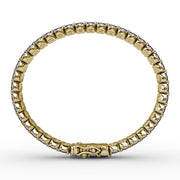 Double Oval Sapphire and Diamond Bracelet