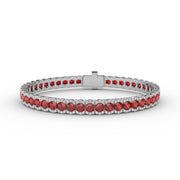 Brilliant in Red Ruby and Diamond Bracelet