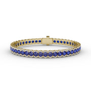 Brilliant in Blue Sapphire and Diamond Bracelet