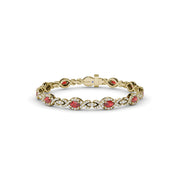 Love Knot Ruby and Diamond Bracelet