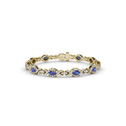 Love Knot Sapphire and Diamond Bracelet