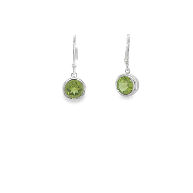 Sterling Silver Peridot Earrings