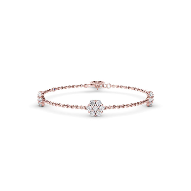 Magnolia Diamond Station Bracelet