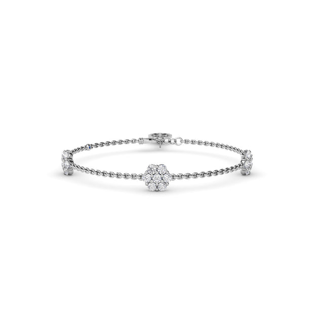 Magnolia Diamond Station Bracelet