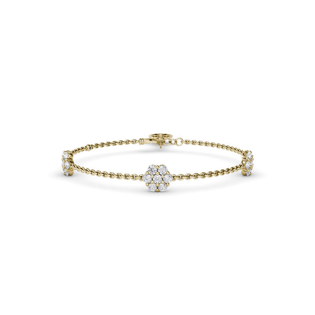 Magnolia Diamond Station Bracelet