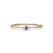 Love Knot Sapphire and Diamond Bangle Bracelet