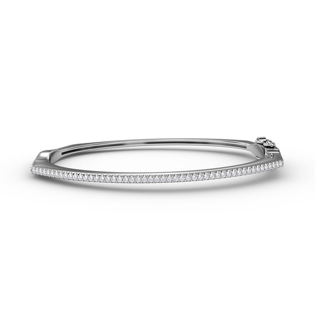 Cutting Edge Diamond Bangle