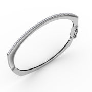 Cutting Edge Diamond Bangle