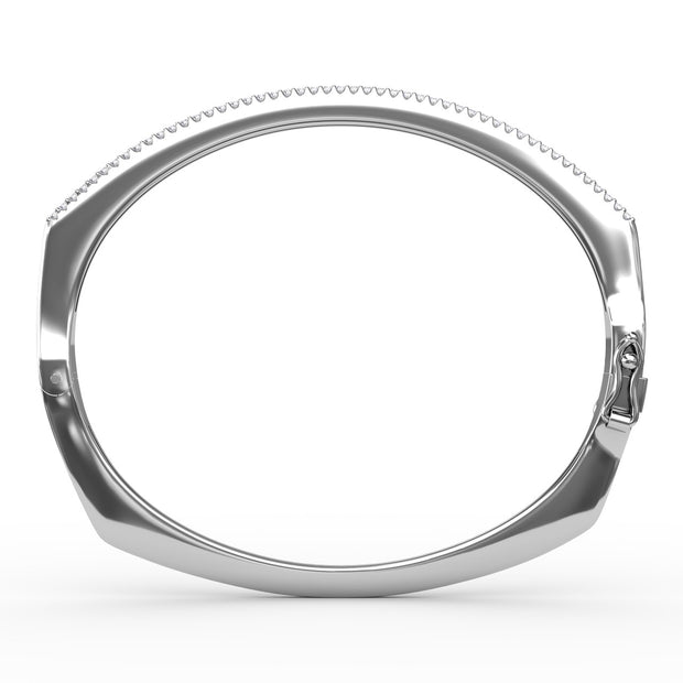 Cutting Edge Diamond Bangle