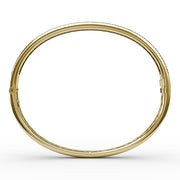 Emerald and Diamond Channel Set Bangle