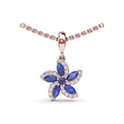 Sapphire and Diamond Catalina Pendant