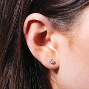 0.30ctw Diamond Bezel Stud Earrings