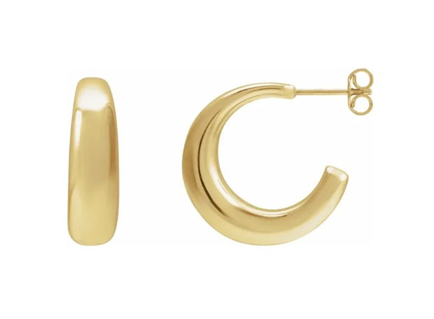 Tapered Hoop Earrings