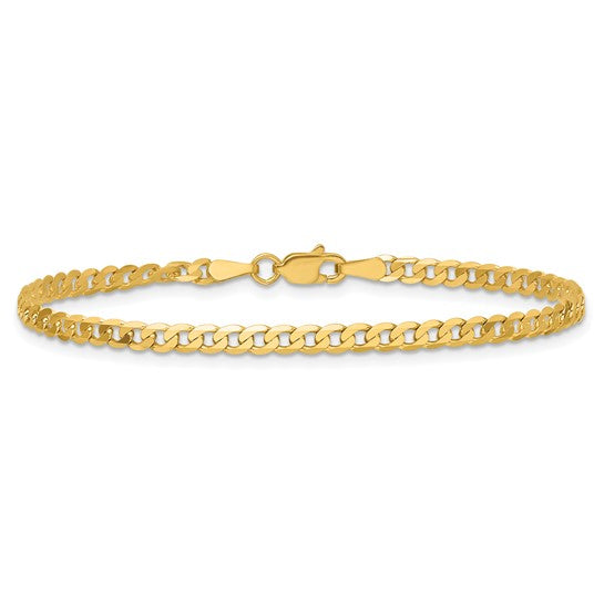 Flat Beveled Curb Bracelet