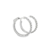 Diamond Hoop Earrings